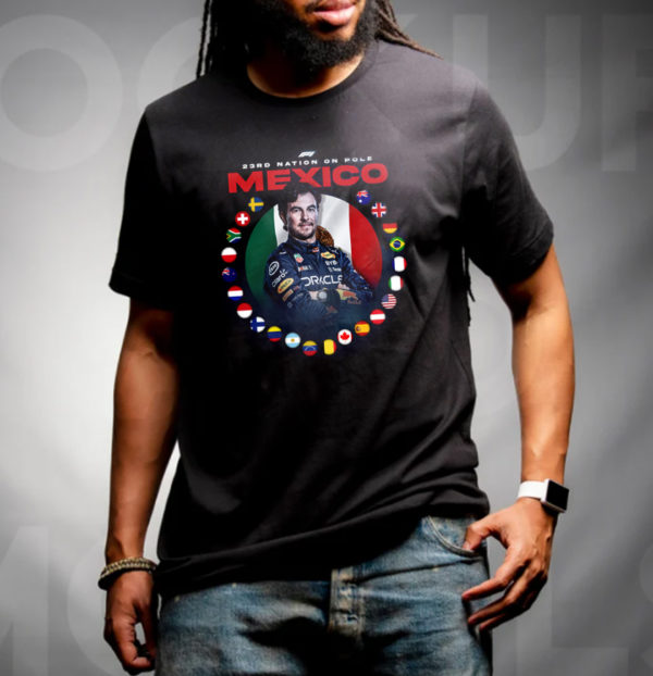 Checo Perez 1st Pole Mexico T-Shirt