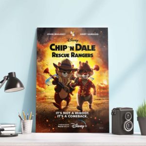 Chip n Dale Rescue Ranger Official Poster Canvas