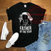Coolest Dad With Darth Vader And Leia Fathers Day Star Wars Unisex T-Shirt