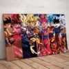 Dragon Ball Son Goku All Form Grid Poster Canvas
