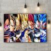 Dragon Ball Son Goku All Form Grid Poster Canvas
