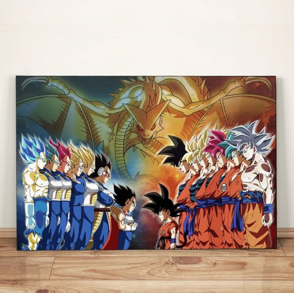 Dragon Ball Vegeta vs Goku Super Shenron Poster Canvas