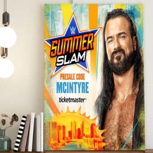 Drew McIntyre SummerSlam Poster Canvas