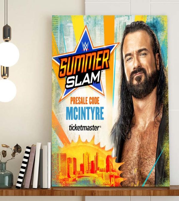 Drew McIntyre SummerSlam Poster Canvas