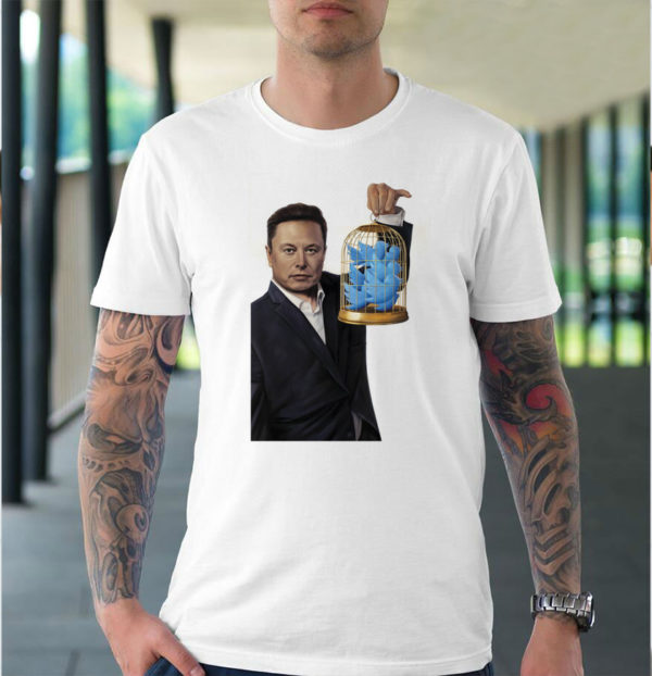 Elon Musk Buy Twitter Cage Time New Cover T-Shirt