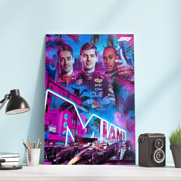 F1 Miami Grand Prix F1 Poster Canvas