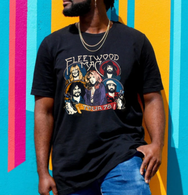 Fleetwood Mac Tour 78 Design Cartoon T-Shirt
