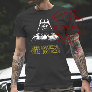 Galaxy Darth Vader Silhouette Fathers Day Star War Unisex T-Shirt