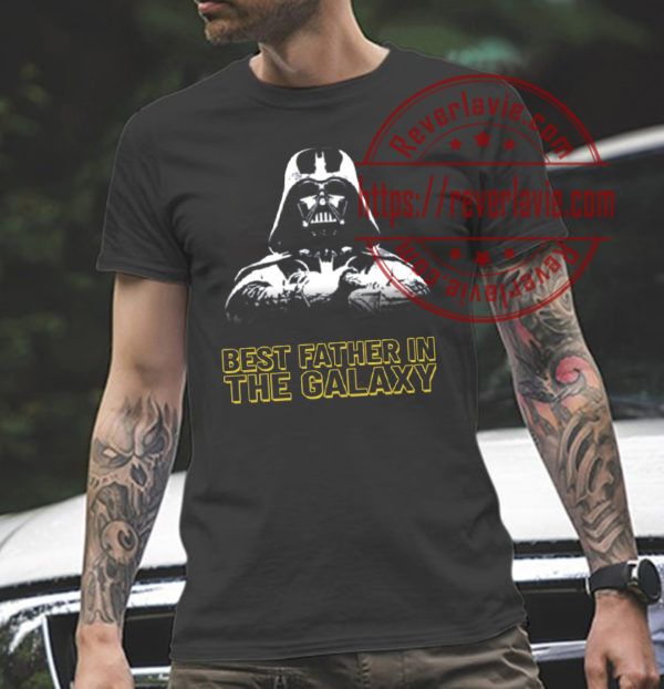 Galaxy Darth Vader Silhouette Fathers Day Star War Unisex T-Shirt