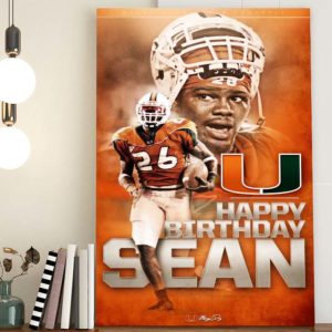 Happy Birthday Sean Taylor Washington Redskins Poster Canvas