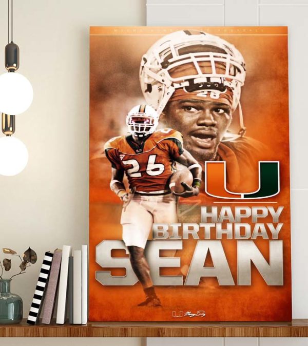 Happy Birthday Sean Taylor Washington Redskins Poster Canvas