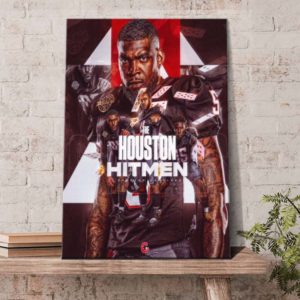 Houston Hitmen USFL Poster Canvas
