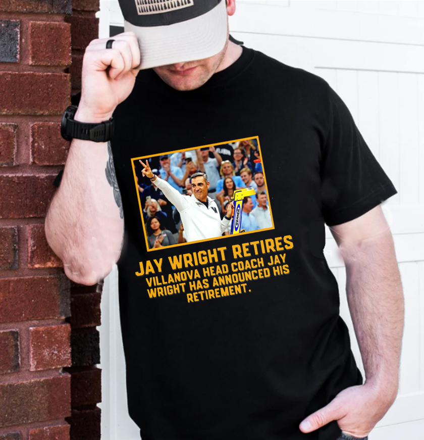 Jay Wright Retires NBA T-Shirt Jay Wright Retires NBA T-Shirt