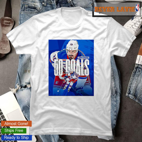 Congratulations Chris Kreider On 50 Goals NHL T-Shirt