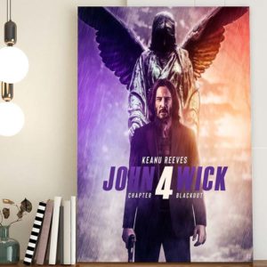 John Wick Chapter 4 Blackout Poster Canvas