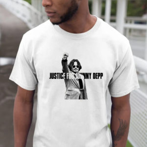 Justice For Johnny Depp Black And White T-Shirt