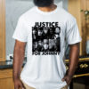 Justice For Johnny Depp Black And White T-Shirt