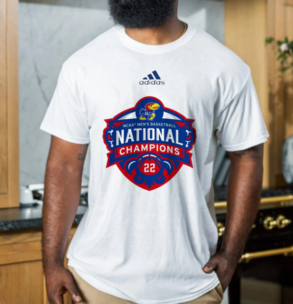Kansas Jayhawks 2022 National Champions Adidas T-Shirt
