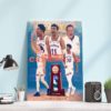 Kansas Jayhawks Winner Teaml National Championship 2022 NCAA Poster Canvas