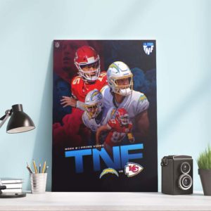 Kick Off TNF 2022 Chargers vs Kansas Poster Canvas