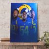 Los Angeles Rams Defense Trio 2022 Poster Canvas