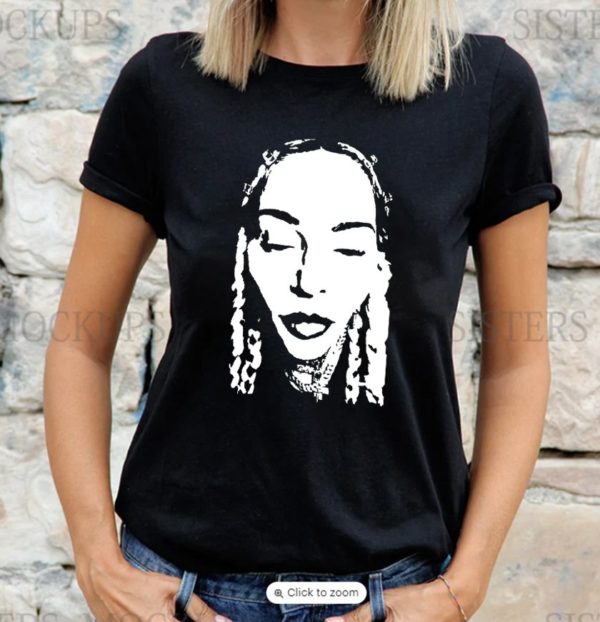 Madonna Tik Tok Face Vintage Black And White T-shirt