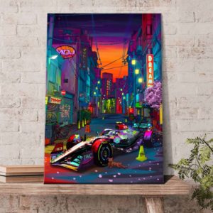 Miami GP Mercedes AMG F1 Poster Canvas