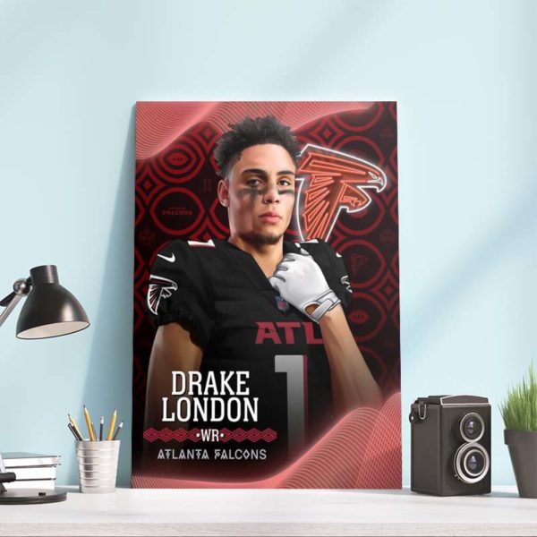 NFL Draft 2022 Drake London goes to Alanta Falcons Poster Canvas