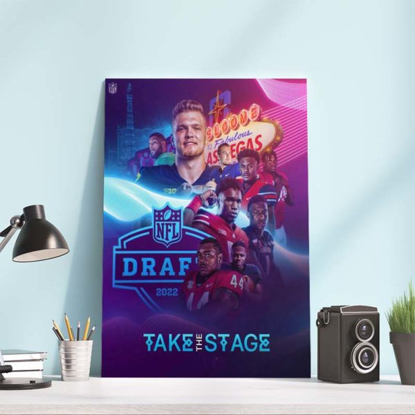 NFL Draft Las Vegas Take The Stage 2022 Poster Canvas