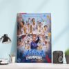 Kansas Jayhawks March Madness National Champs Poster Canvas