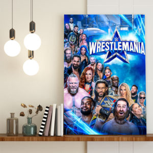 Outstanding Members At Wrestlemania 38 Poster Canvas