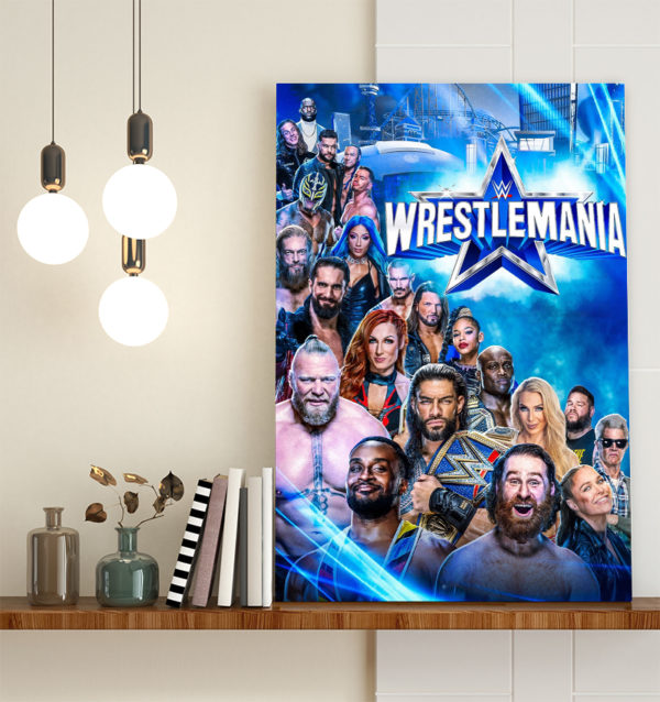 Outstanding Members At Wrestlemania 38 Poster Canvas