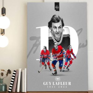 RIP Guy Lafleur Montreal Canadiens Legend 1951 2022 Poster Canvas