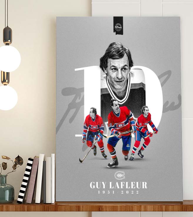 RIP Guy Lafleur Montreal Canadiens Legend 1951 2022 Poster Canvas RIP Guy Lafleur Montreal Canadiens Legend 1951 2022 Poster Canvas