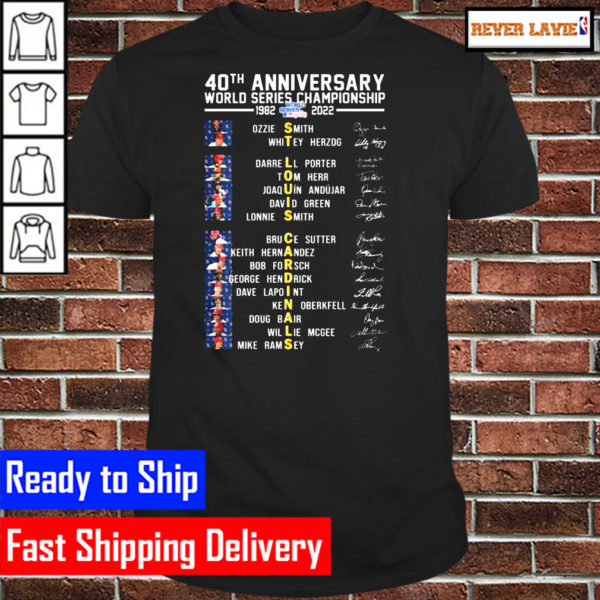 40th anniversary World Series Championship 19822022 St Louis Cardinals Unisex T-Shirt