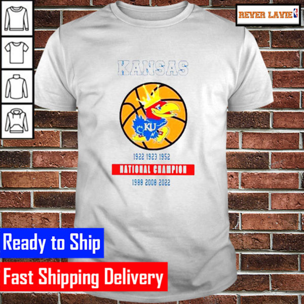 Kansas Jayhawks 1922 1923 1952 National Champion 1988 2008 2022 Classic T-Shirt