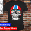 Retro skull with helmet and sunglasses Classic T-Shirt