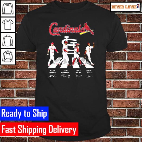 The Cardinals Nolan Arenado Adam Wainwright Yadier Albert Pujols abbey road signatures Classic T-Shirt