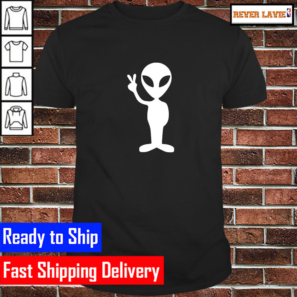 Ufo Alien Peace Sign Classic T-Shirt Ufo Alien Peace Sign Classic T-Shirt