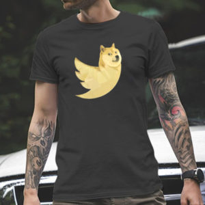 Sarcastic Doge X Twitter Logo Meme T-Shirt