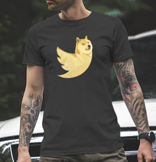 Sarcastic Doge X Twitter Logo Meme T-Shirt