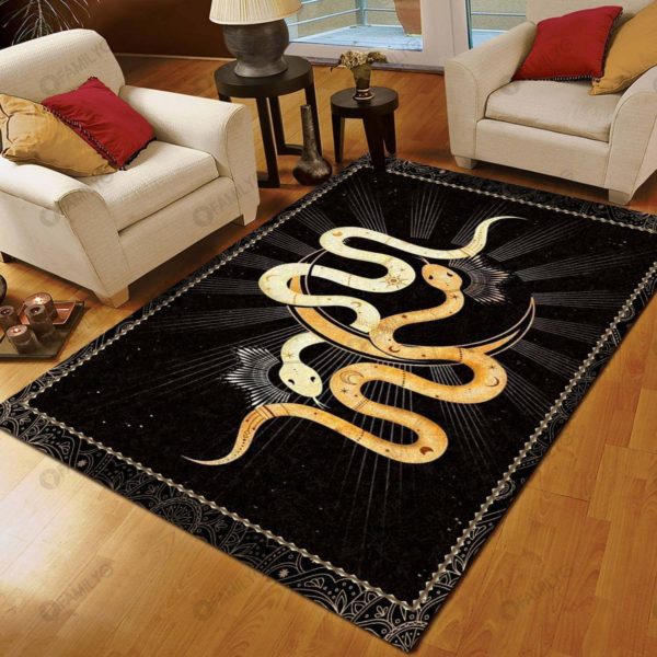 Snake Design Style Rug Living Room