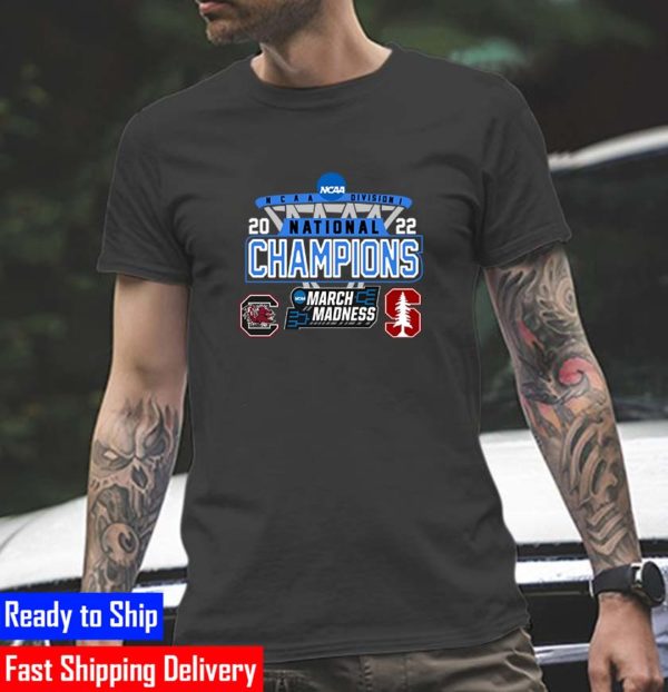 South Carolina Vs Stanford NCAA March Madness National Champions 2022 Vintage T-shirt