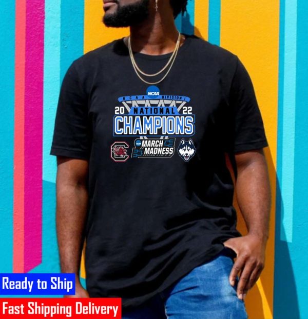 South Carolina Vs UConn Huskies NCAA March Madness National Champions 2022 Vintage T-shirt