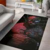 Louis Vuitton Black and White Living Room Area Rug
