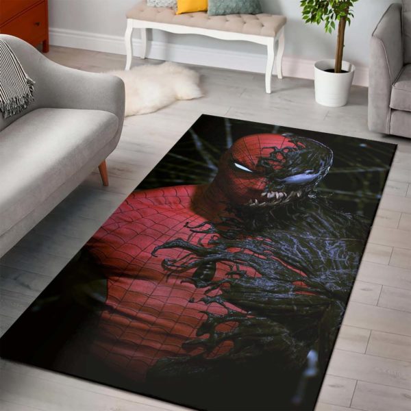 Spiderman Inside Venom Art Rug Carpet Home Decor