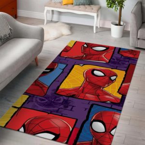 Spiderman Street Paint Art Rug Home Decor
