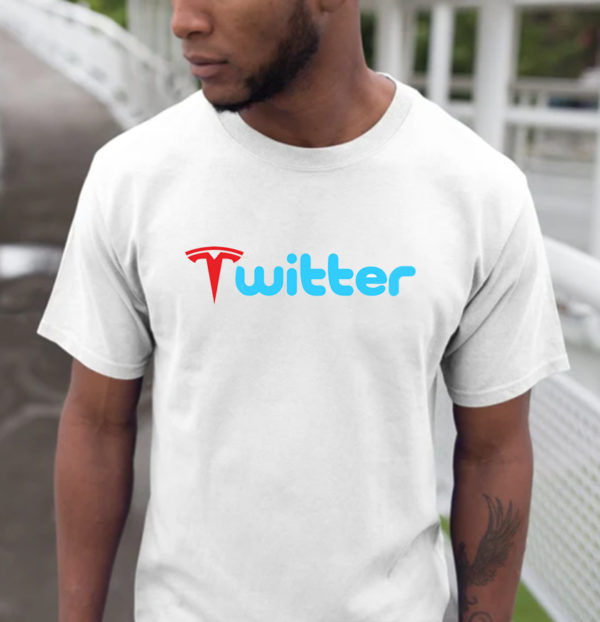 Tesla X Twitter Logo Elon Musk T-Shirt