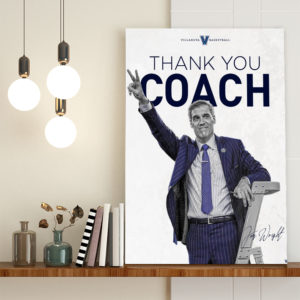 Thank You Coach Jay Wright After 21 Year Villanova Mens Basketball Poster Canvas