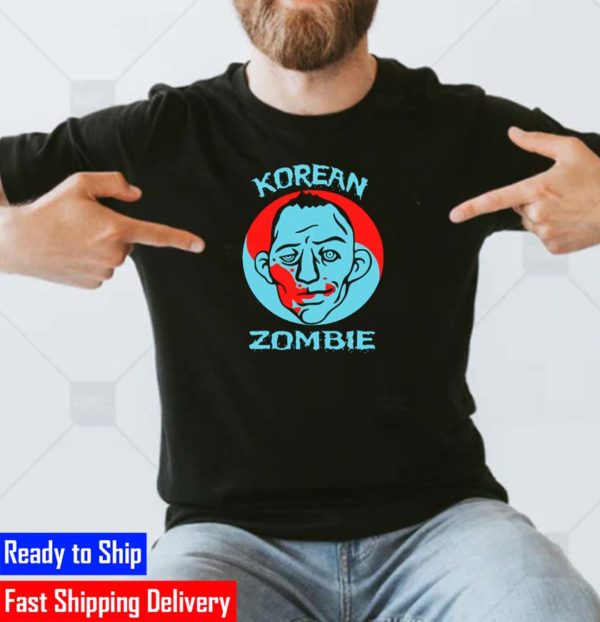 The Korean Zombie Red and Blue Vintage T-SHIRT